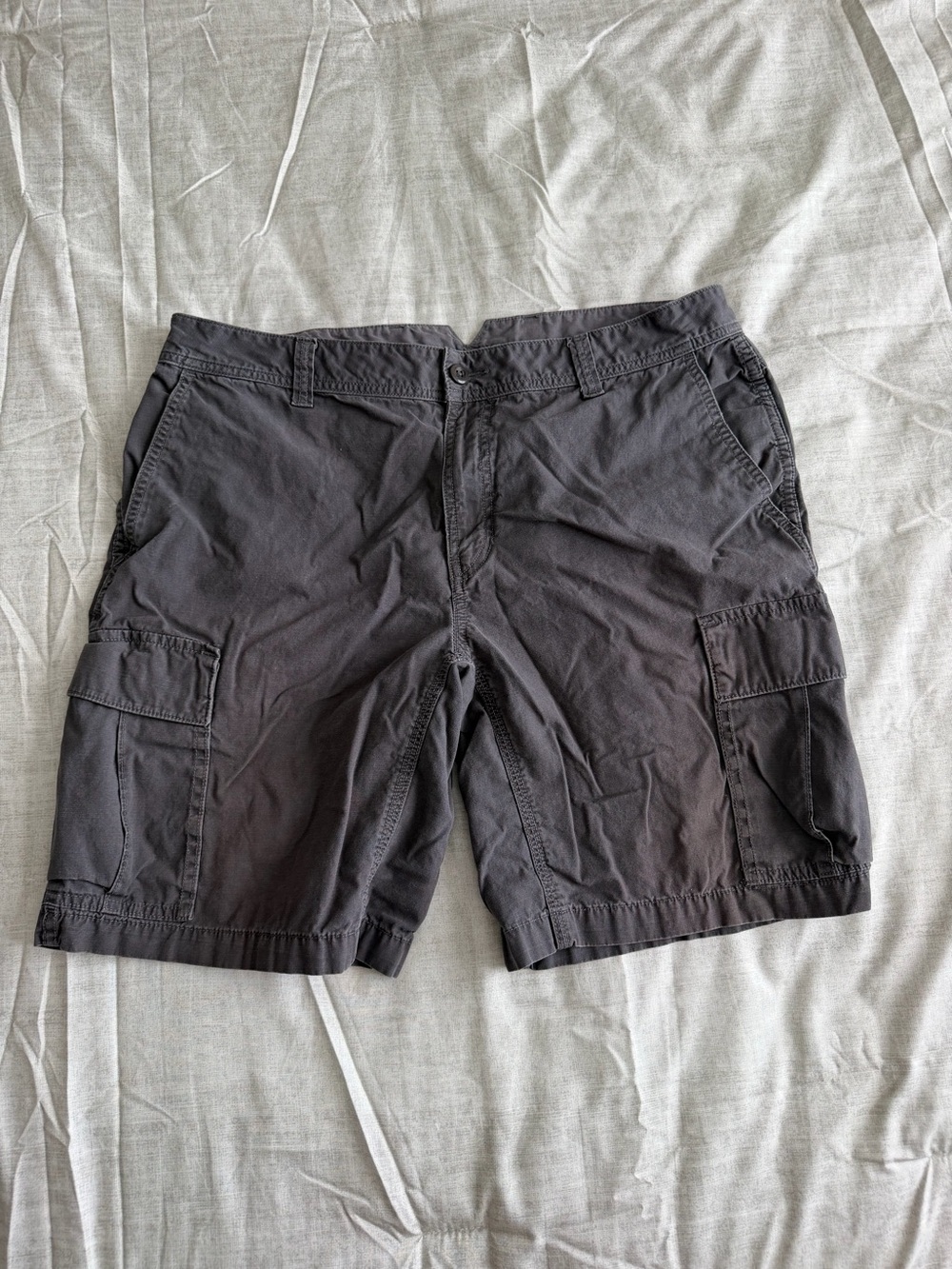 The North Face Men's Grey Cargo Utility Shorts (36R)
